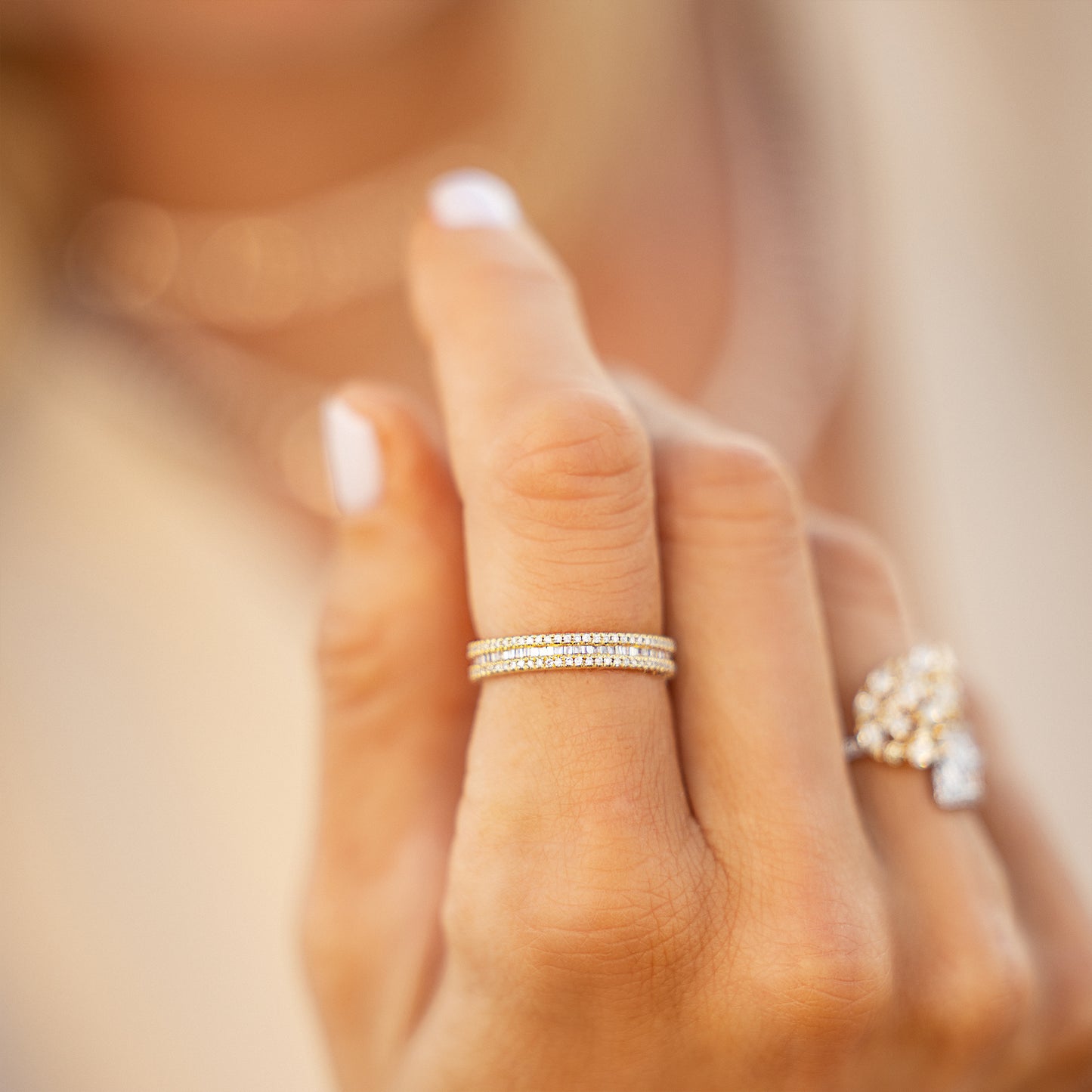 Pave Diamond Stackable Ring
