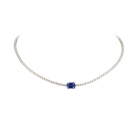 Jenny Tanzanite Diamond Necklace
