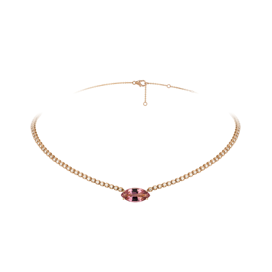 Lala Pink Tourmaline Necklace