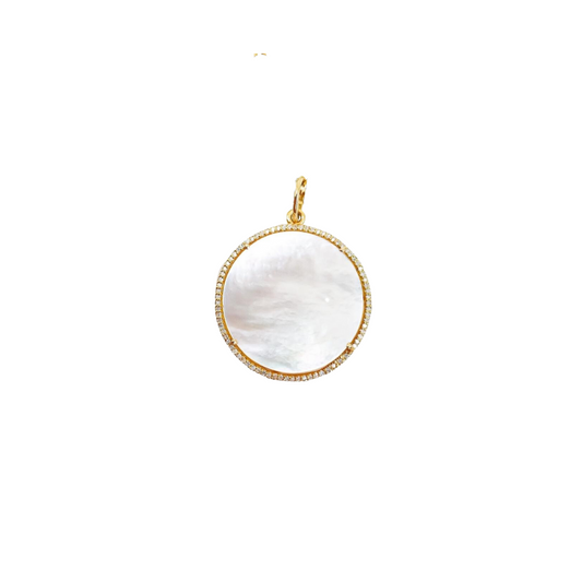 Mother of Pearl Round Pendant