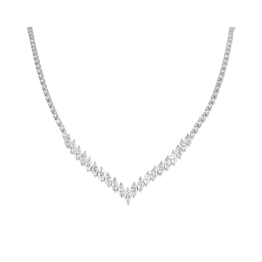 Multi Marquise Diamond Necklace