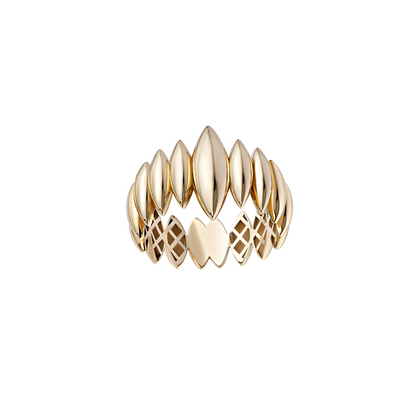 Multi Marquise Golden Ring