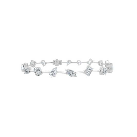 Multi Shaped Diamond Bracelet