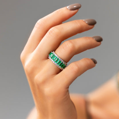 Emerald Set Eternity Ring