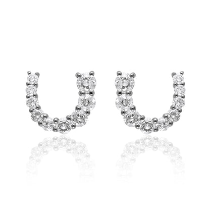 Horseshoe Diamond Earrings