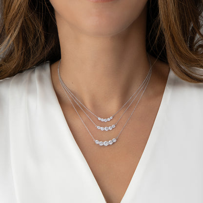 5-Stone Graduated Diamond Necklace