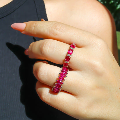 Marquise Ruby Eternity Band