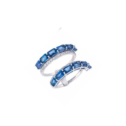 2 Ways Blue Sapphire Ring