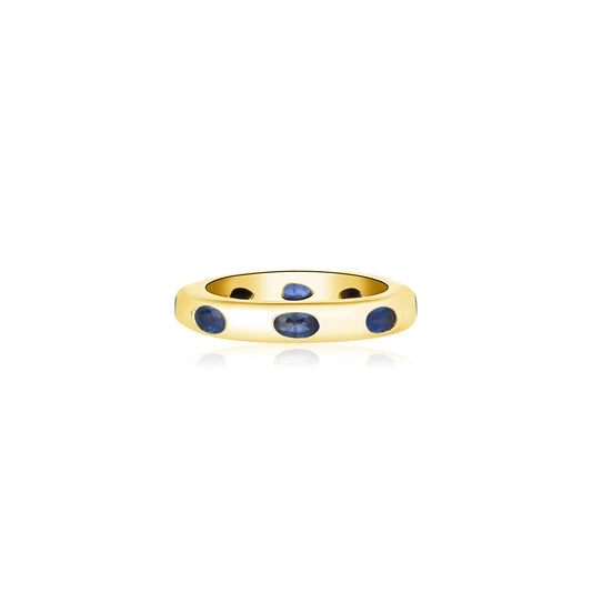 Blue Sapphire Gypsy Ring